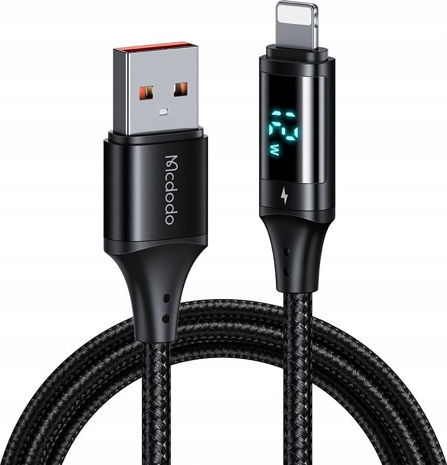 Kabel USB Mcdodo USB-A - Lightning 1 m Czarny