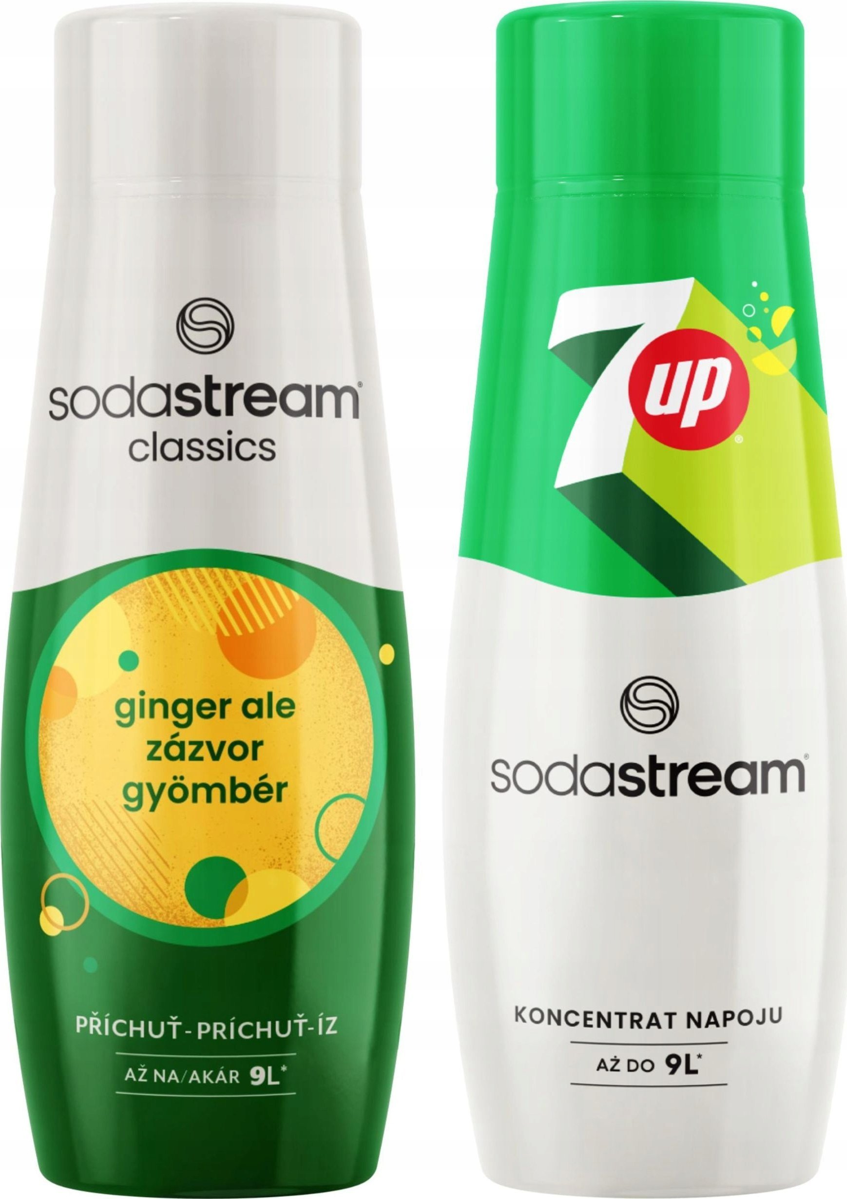 2x Syrop do Saturatora SODASTREAM Imbir Ginger ALE + 7UP Koncentrat do Wody