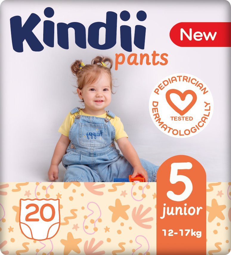 Osram Kindii Pieluchomajtki chłonne junior rozmiar 5 (12-17 kg) 20 sztuk