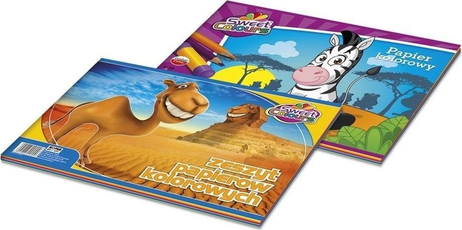 Zeszyt papierów kolorowych A4