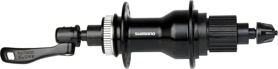 Shimano Piasta tylna Shimano Cues FH-QC500-MS-B, MICROSPLINE 12 rzędów, łożyska maszynowe, Center Lock, 141 mm, QR, 32H