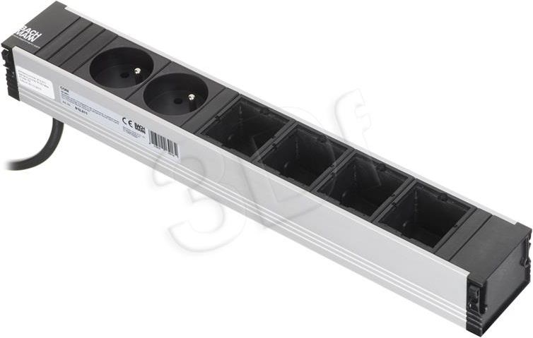 Listwa zasilająca Bachmann 2 gniazda czarna (912.011)