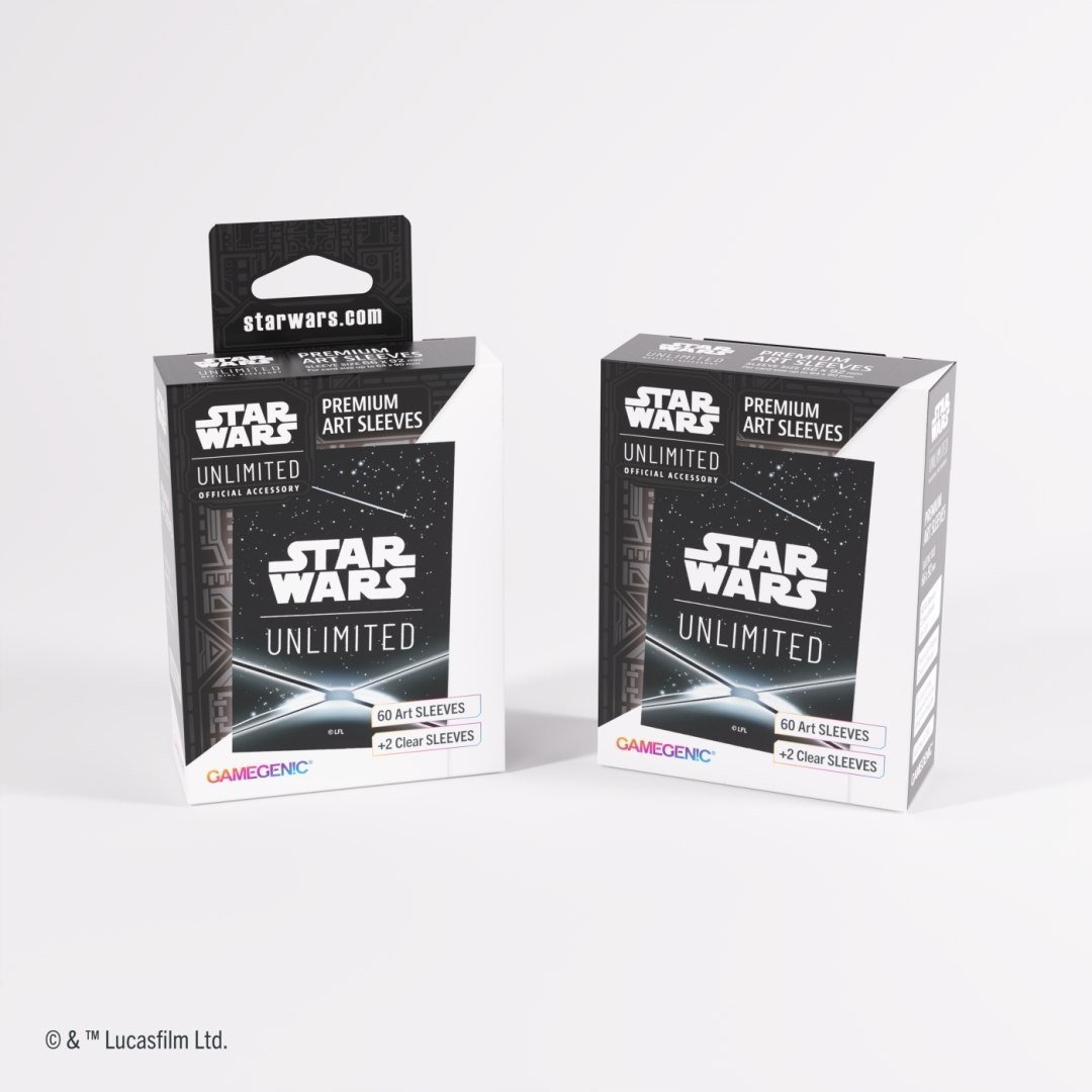 Gamegenic: Star Wars Unlimited Card Game - Premium Art Sleeves - Card Back Black