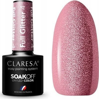 Claresa Lakier hybrydowy Claresa Full Glitter 4