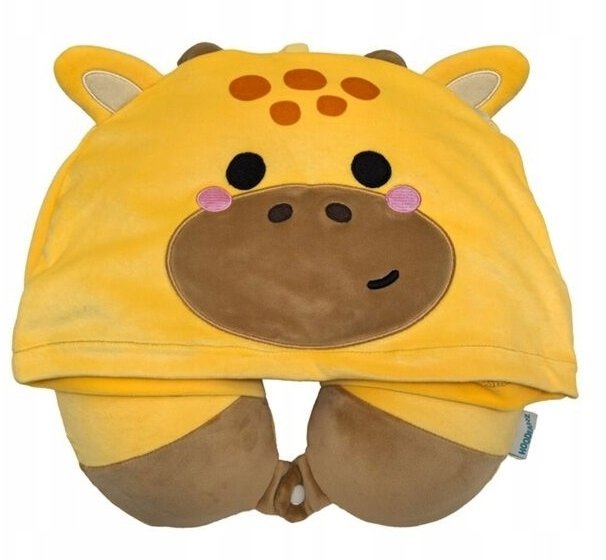 Poduszka podróżna z kapturem Żyrafa Raffi