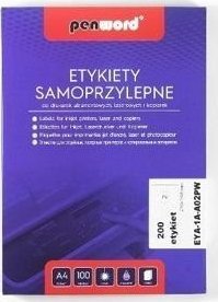 Etykiety samoprzylepne A4/100K 2x210x148mm