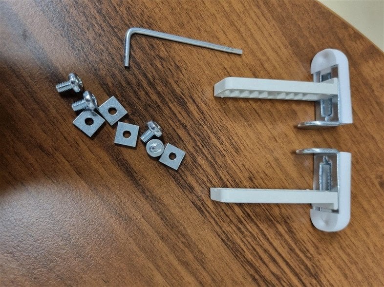 BRACKETS SET STANDARD WHITE