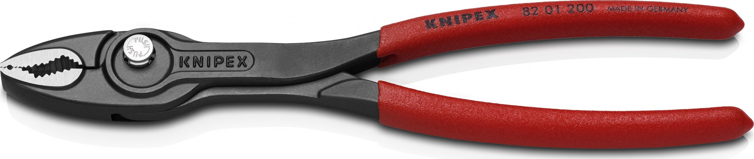 Knipex Szczypce chwytające czołowe ze stali CrV o długości 200 mm TwinGrip