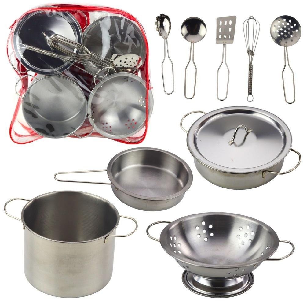 Zestaw kuchenny metalowy 12el