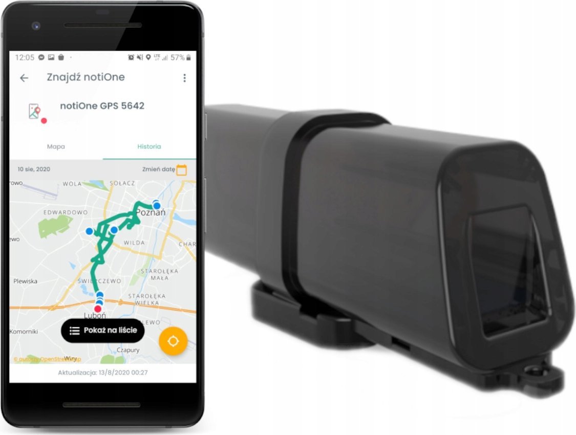Moduł GPS LOKALIZATOR NOTIONE GPS PLUS UNIWERSALNY CZARNY