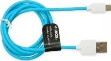 Kabel USB iBOX USB-A - microUSB 1 m Niebieski (IKUMD3A)