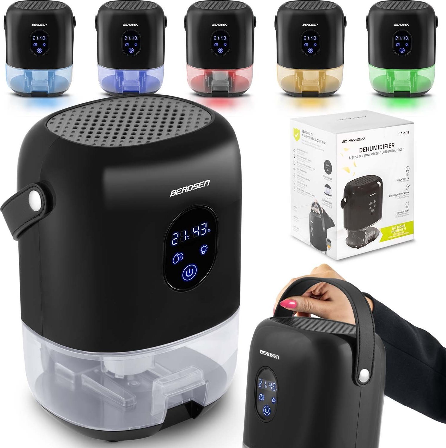 Berdsen Osuszacz powietrza - pochłaniacz wilgoci Berdsen BR-10B czarny