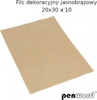 Polsirhurt Filc dekoracyjny 20x30 jasny brąz a"10