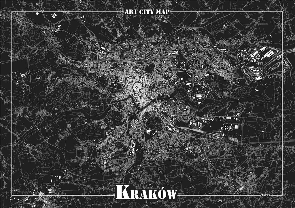 Art-Map Plakat dekoracyjny - Kraków