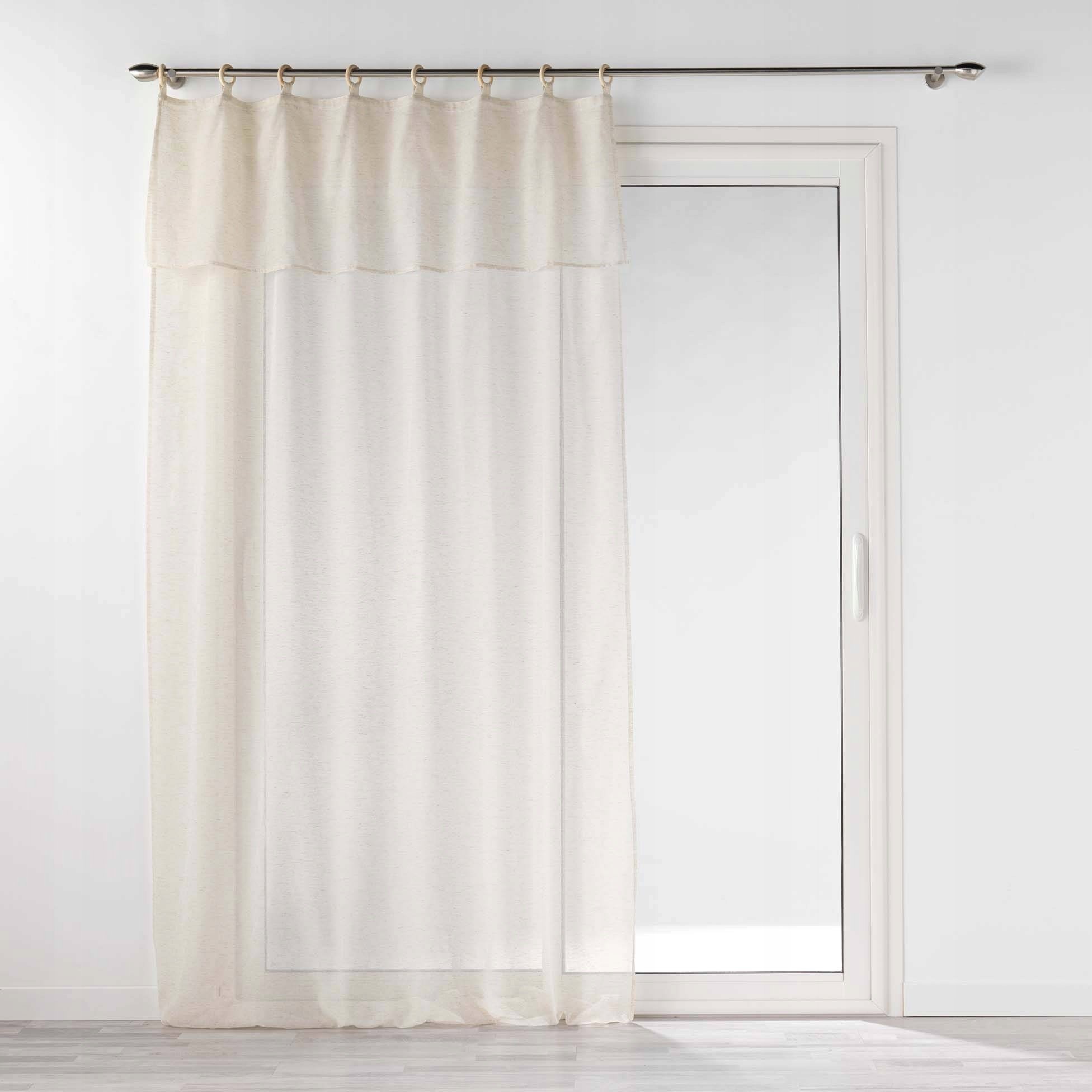 Douceur d`Interieur Firanka z falbaną NORINE, 140 x 240 cm