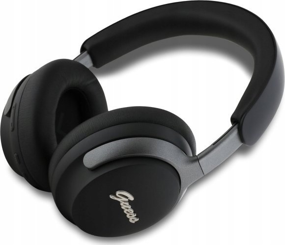 Słuchawki Guess Guess Bluetooth ANC Headphones GUBHC22PSFCSMK Black Metal Script Logo