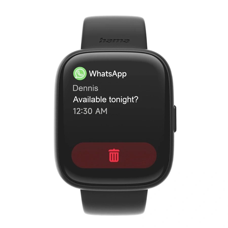 Hama Smartwatch 4000 kwadratowy, czarny