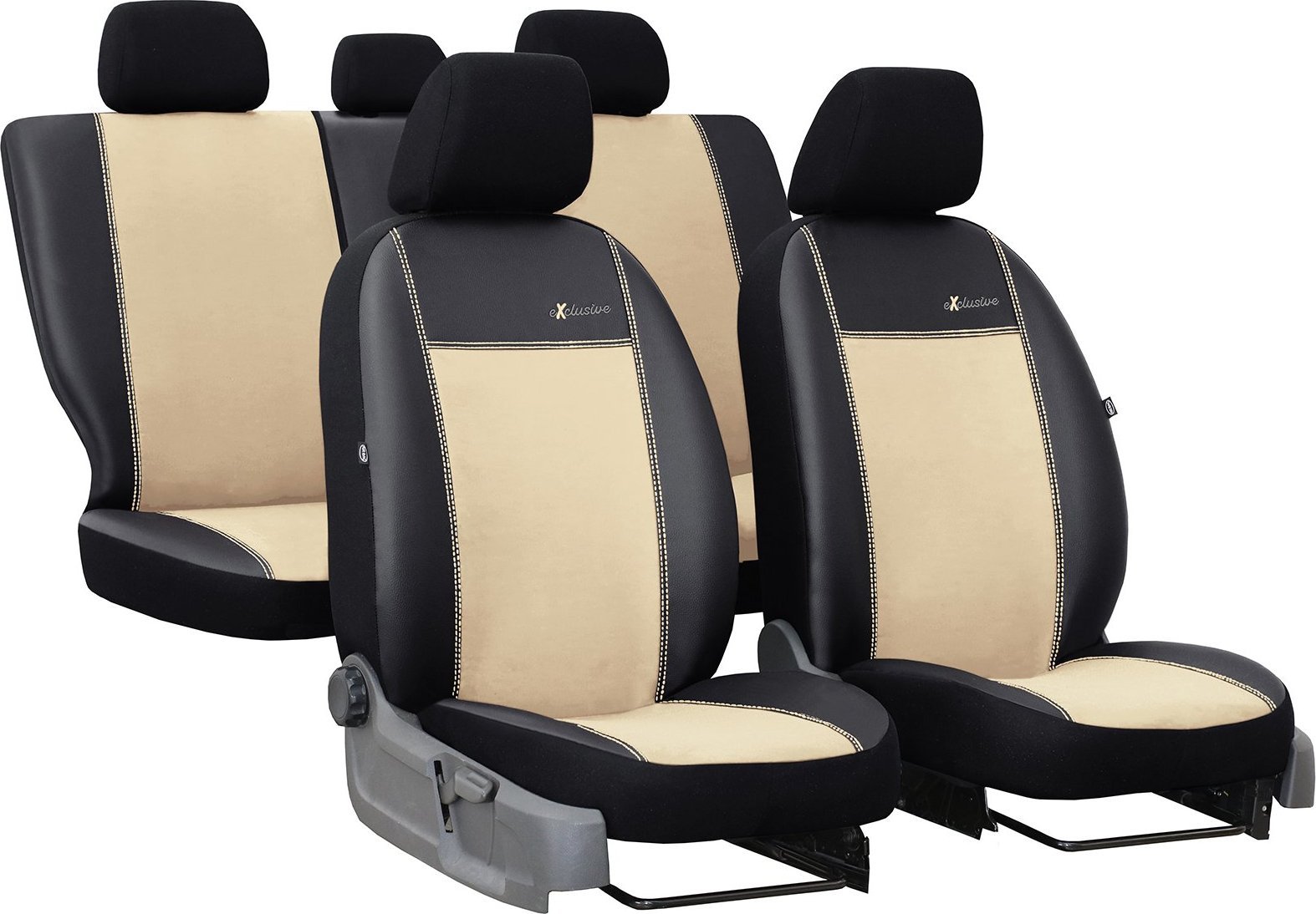 Pok-ter Pokrowce uniwersalne Exclusive Alkantara (beżowe)