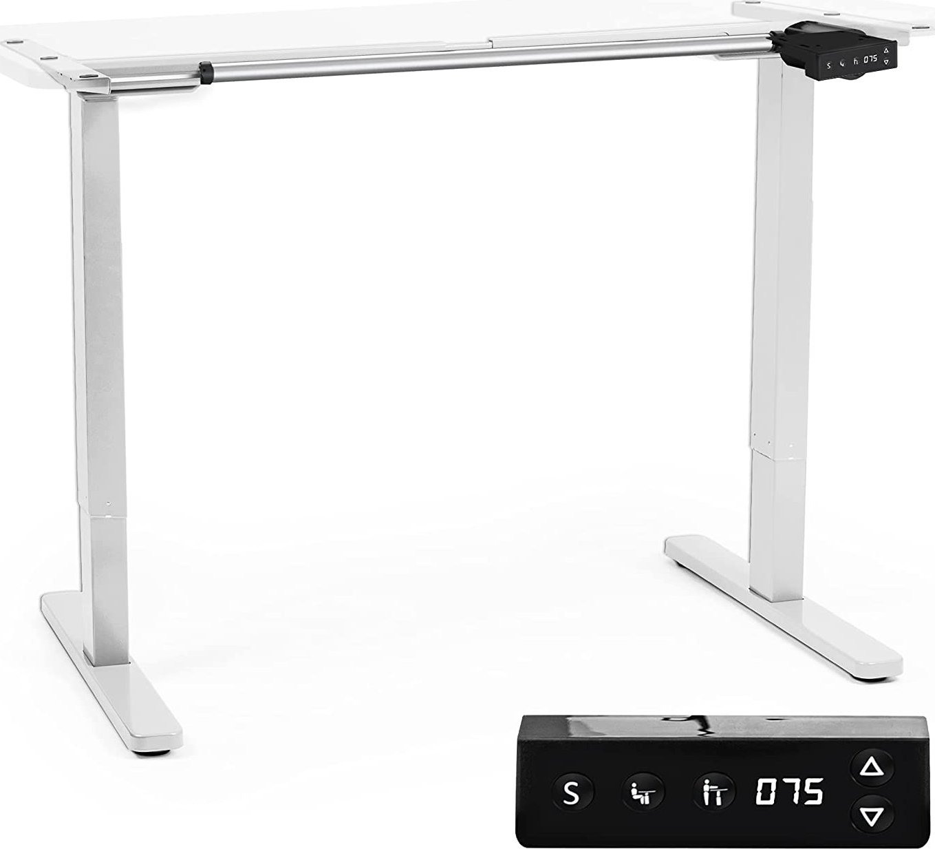 Duronic Duronic TM12 WE Stelaż z elektryczną regulacją 4wys stelaż biurka stój siedź regulacja wysokości blatu