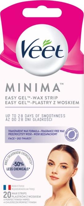 Veet VEET_Minima Easy Gel plastry do depilacji z woskiem 20szt.