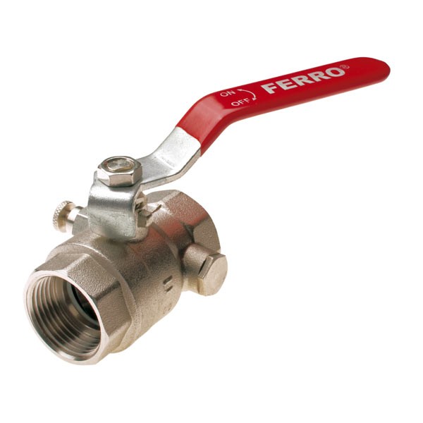 Ferro Zawór kulowy nakrętno-nakrętny 5/4" wodny KPO4