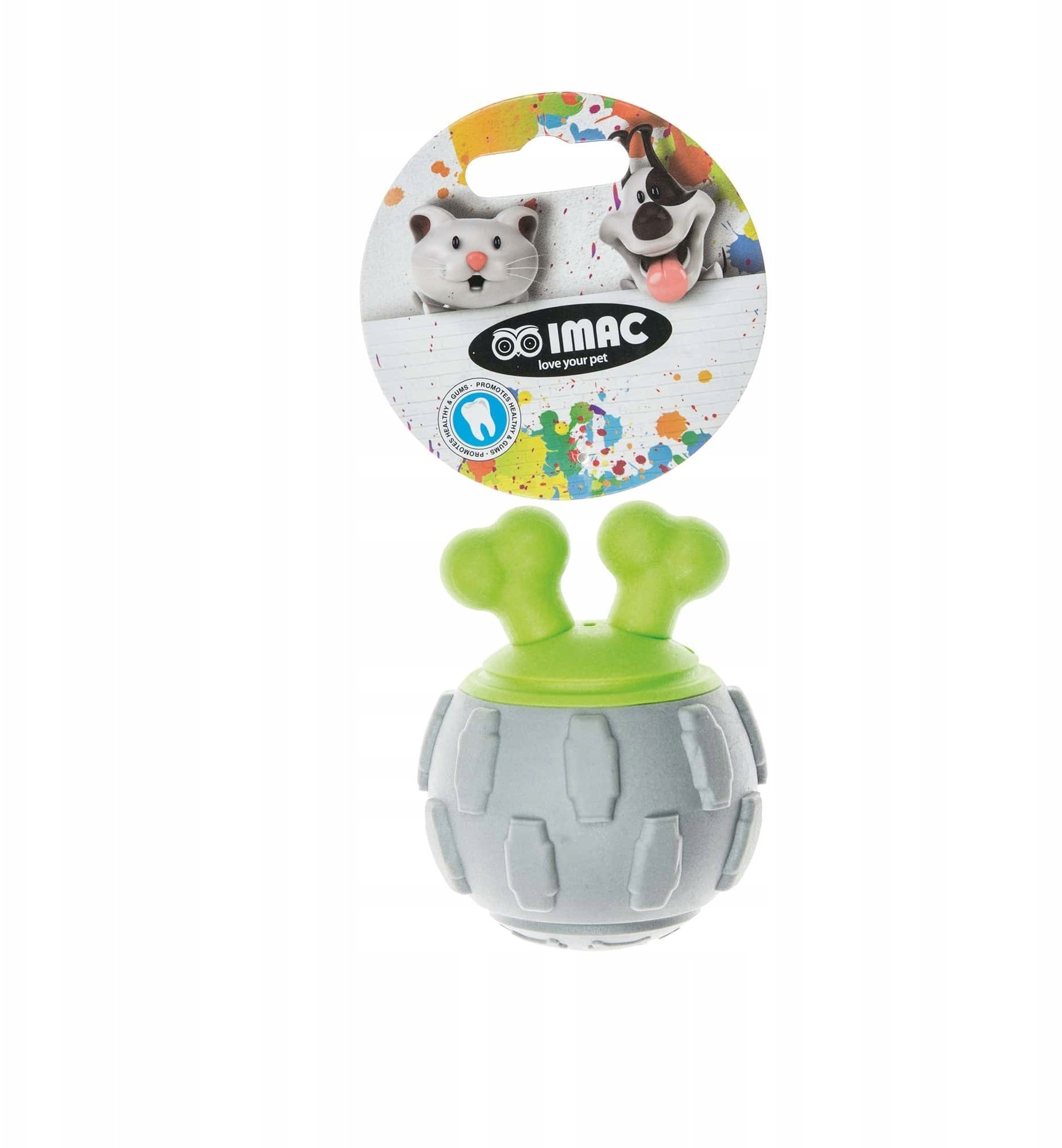 Piłka piankowa, zabawka, dla psa, 11x8,5 cm, z piszczałką