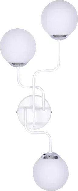 Kinkiet Lumes Biały kinkiet z kloszami w formie kul - S760-Kolia