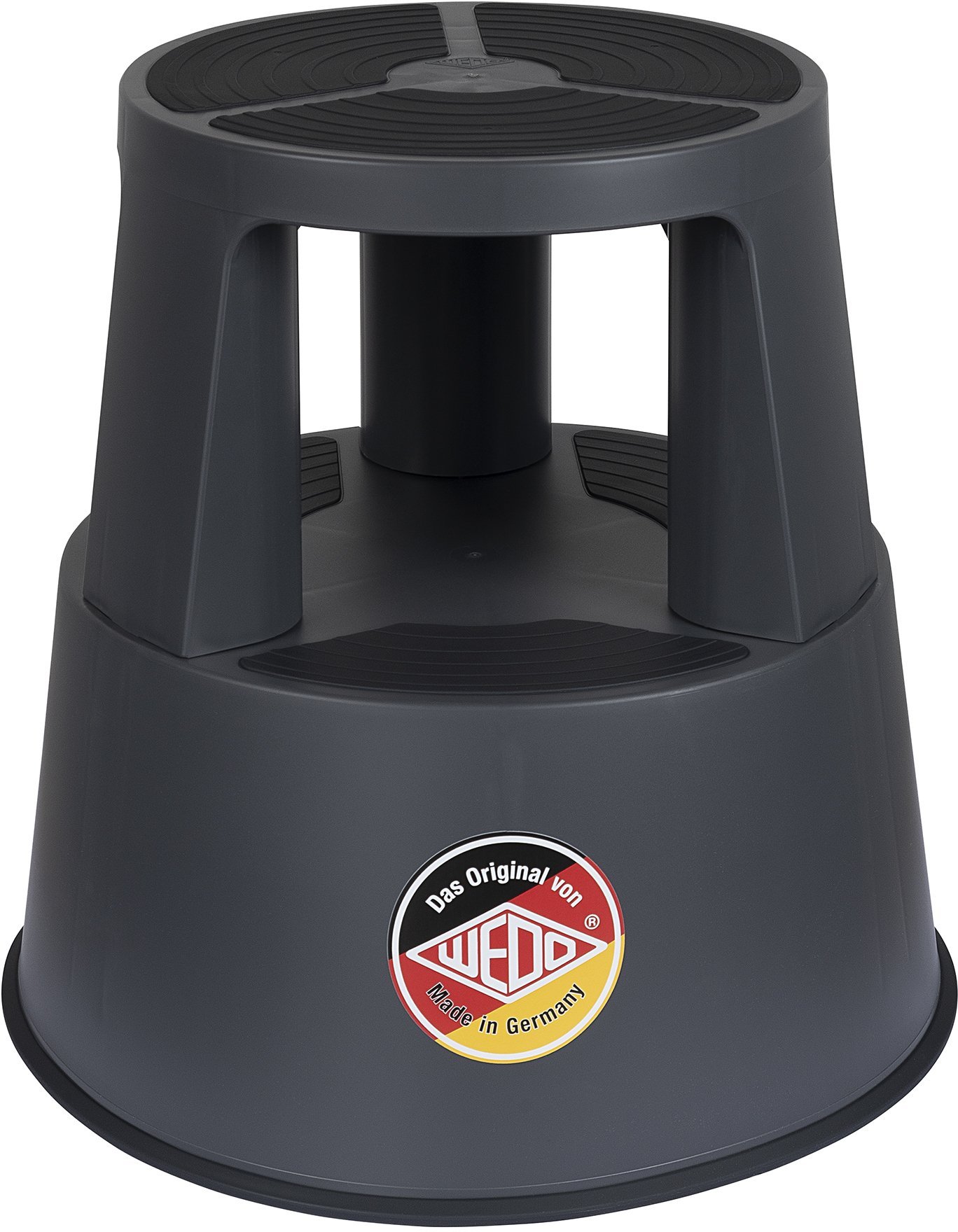Wedo 212 312 taboret z stopniem Polipropylen (PP), Termoplastyczny elastomer antracytowy