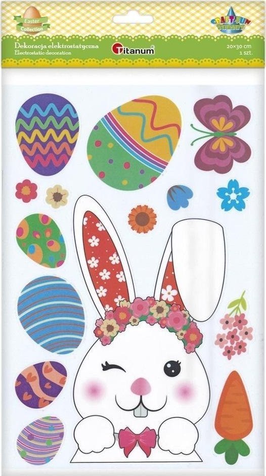 Titanum Dekoracje elektrostatyczne Wielkanoc 15szt