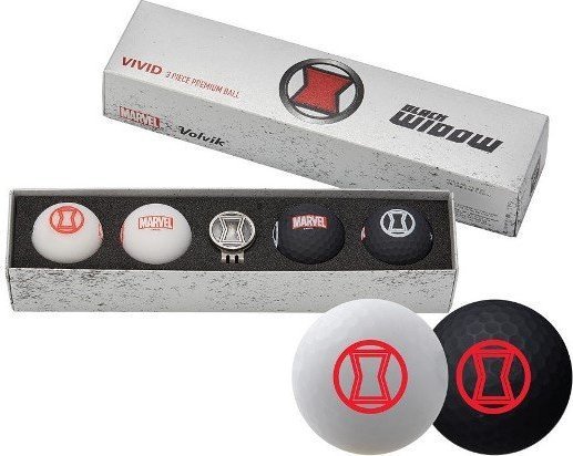 Volvik morele Piłki golfowe VOLVIK BLACK WIDOW (zestaw 4 piełek z markerem)