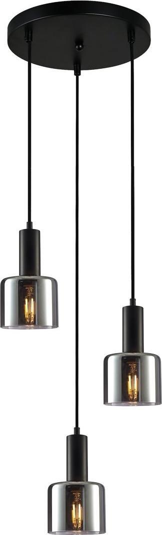 Lampa wisząca Italux Lampa wisząca SANTIA PND-65342-3A-BK+SG Italux