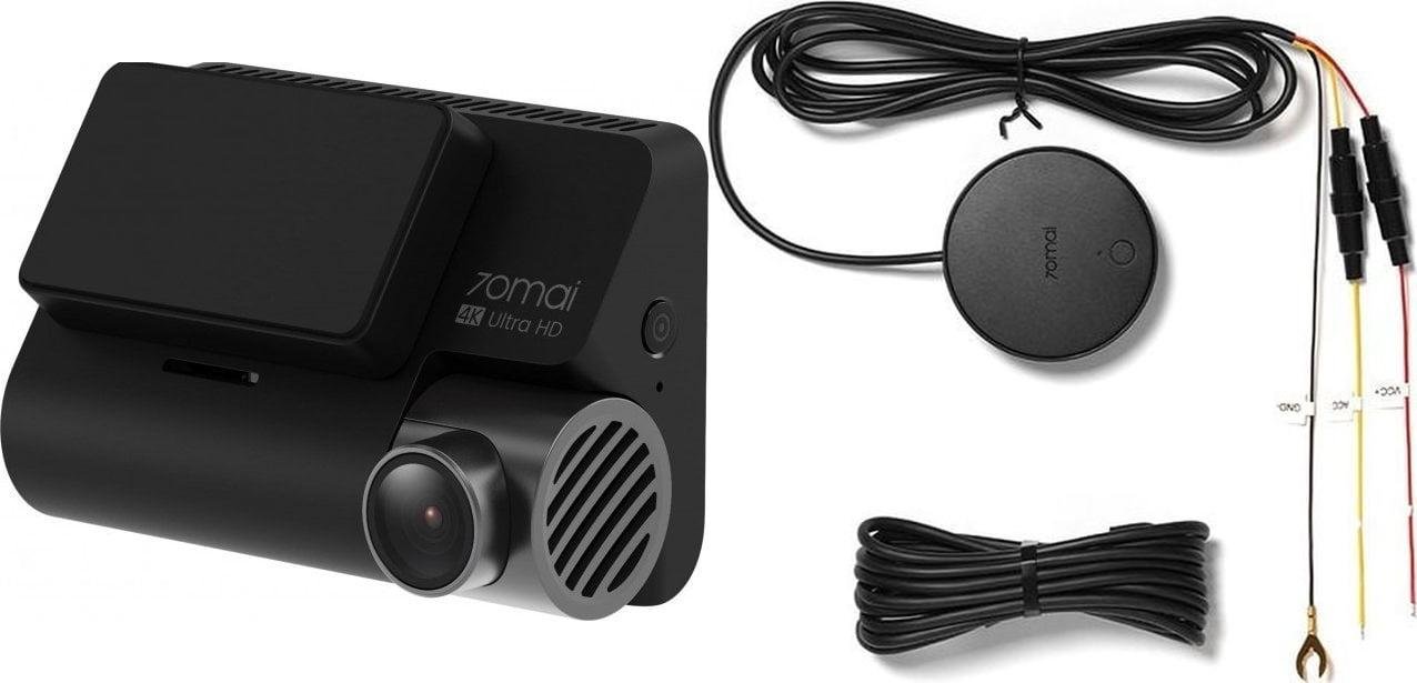 Wideorejestrator 70mai Wideorejestrator 70mai A810 Czarny + tylna kamera RC12 + Adapter zasilania trybu parkingowego KIT UP04 4G