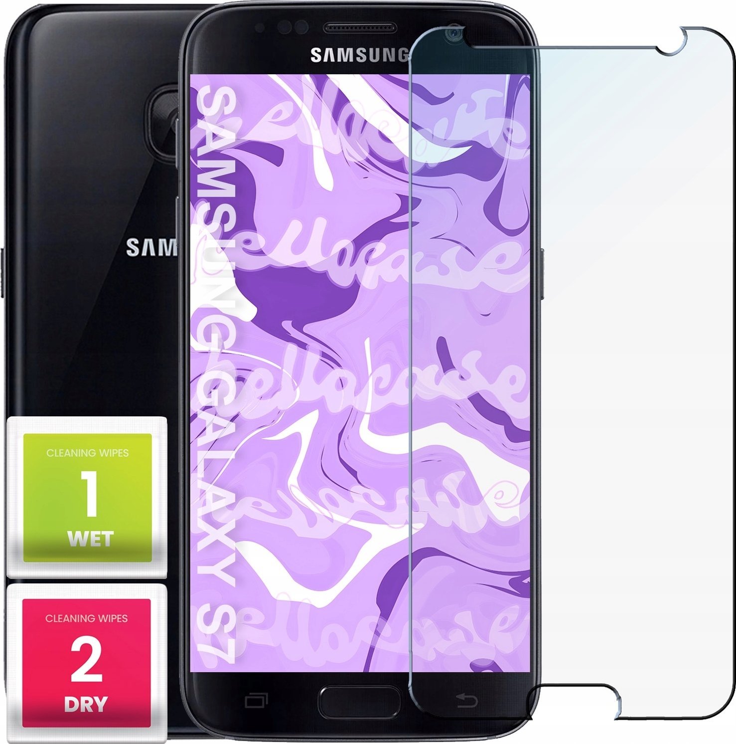 Hello Case Szkło Hartowane do Samsung Galaxy S7 (szybka 9H, płaskie 2.5D, ochronne)