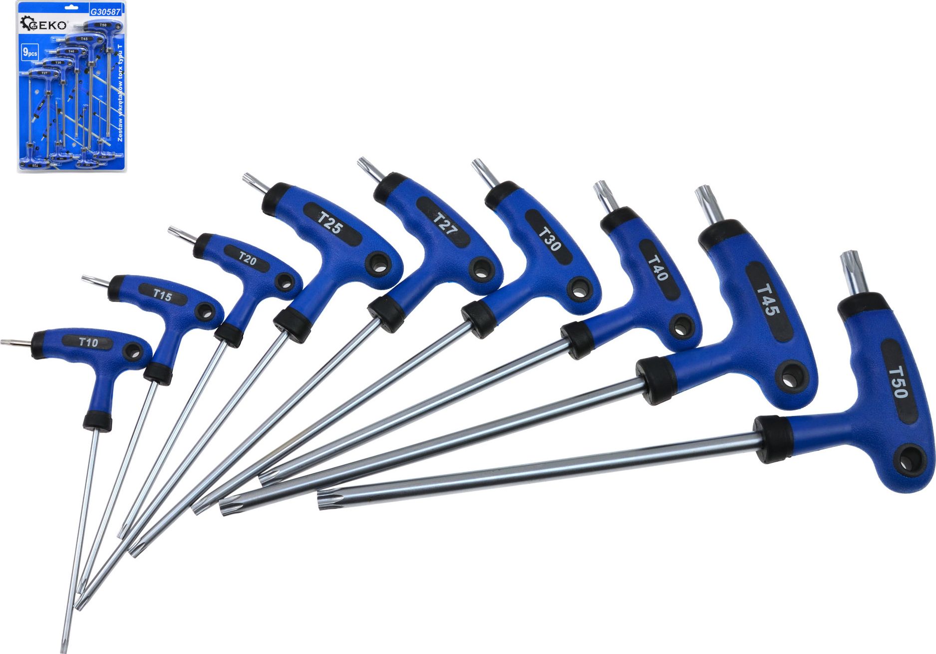 Geko Zestaw wkrętaków torx typu T 9el. (20)