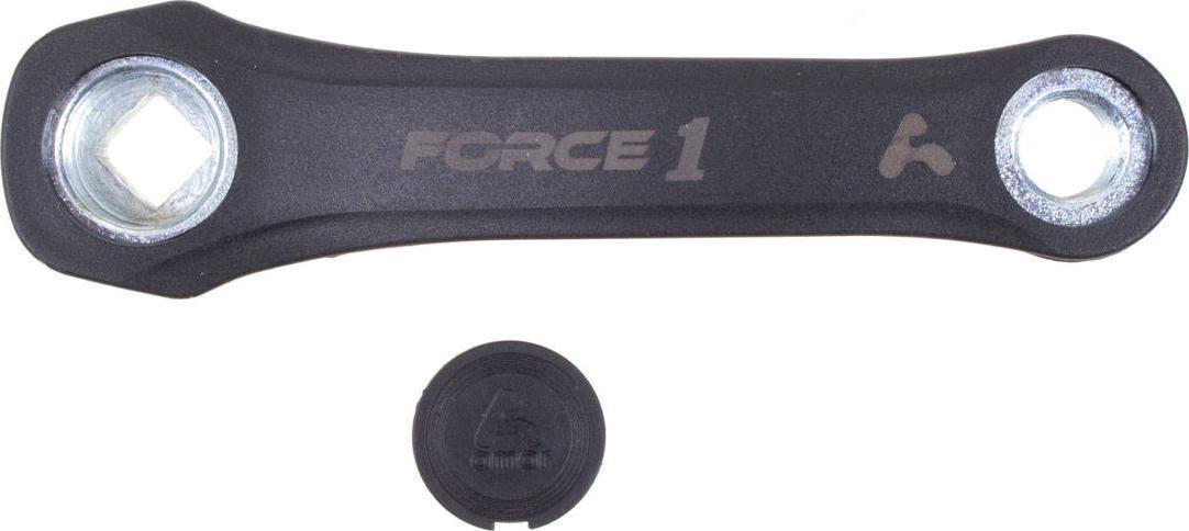 Amar Korba lewa Force 1 125 mm kwadrat stal-pcv czarna Uniwersalny