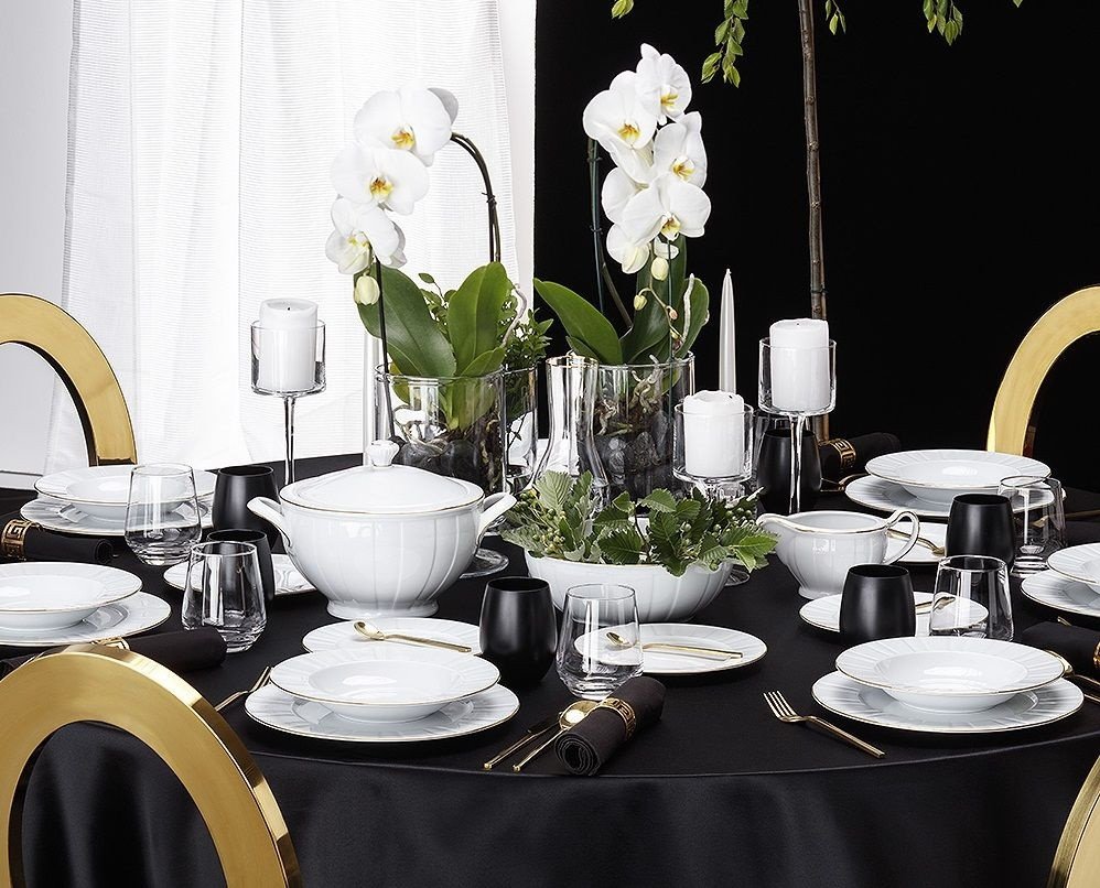 Serwis obiadowy dla 6 osób Oktawa Złota 3610