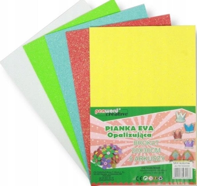 Teka Pianka A4 opalizuj±ca brokat 20x30 5szt
