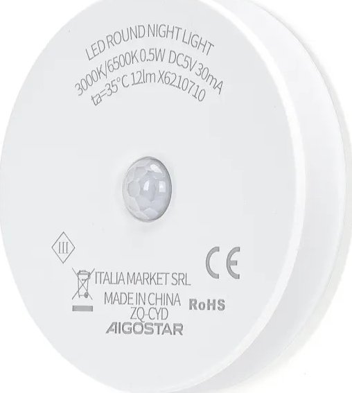 Aigostar Lampka nocna z czujnikiem LED Lampka nocna z czujnikiem LED