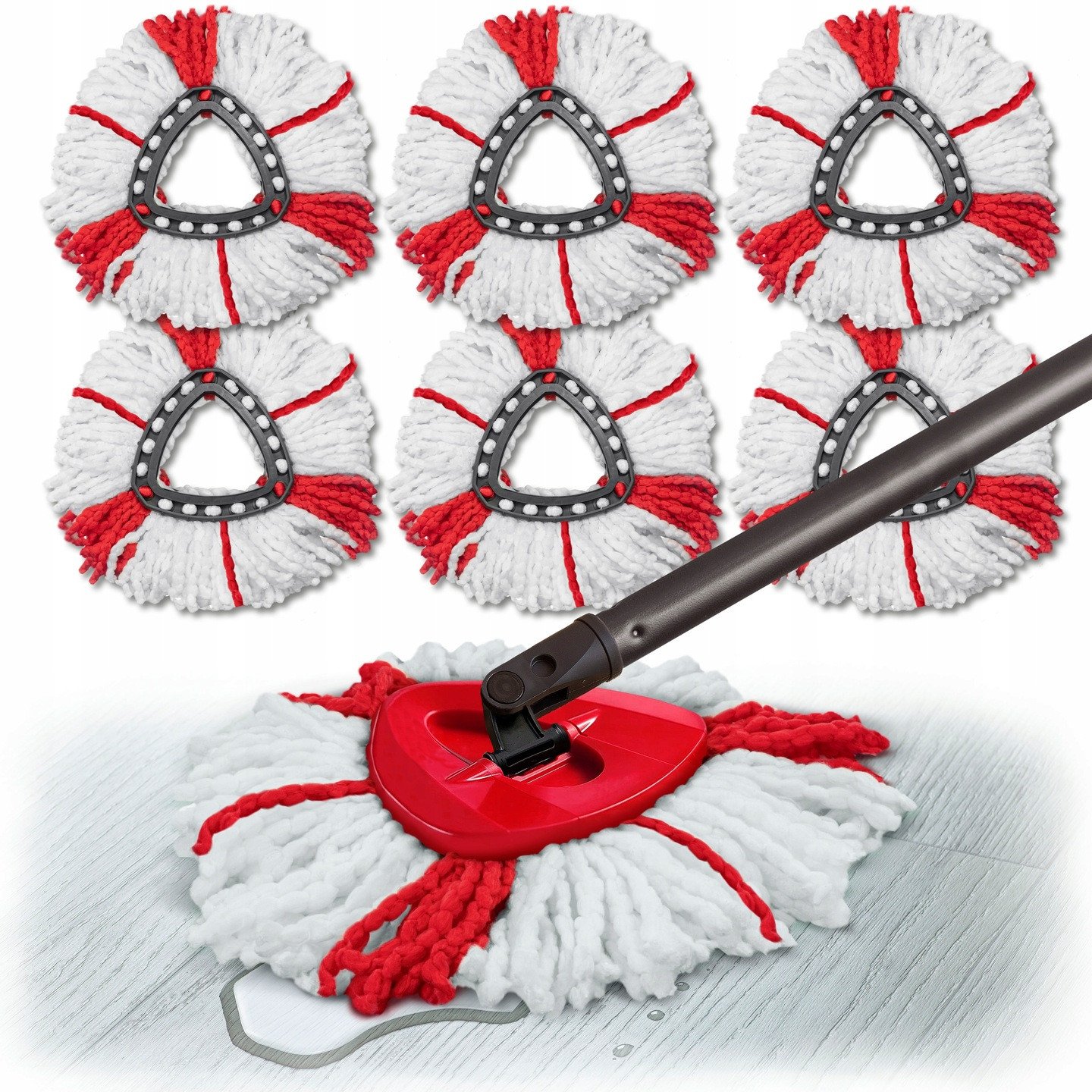 6x WKŁADY DO MOPA OBROTOWEGO VILEDA TURBO KOŃCÓWKI WKŁAD MEGA CHŁONNE