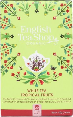 English Tea Sho Herbata biała Tropical Fruits (20x2) BIO 40 g
