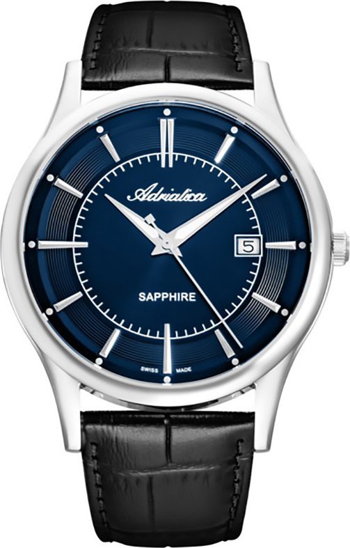 Zegarek Adriatica Zegarek męski Adriatica A1296.5215Q czarny