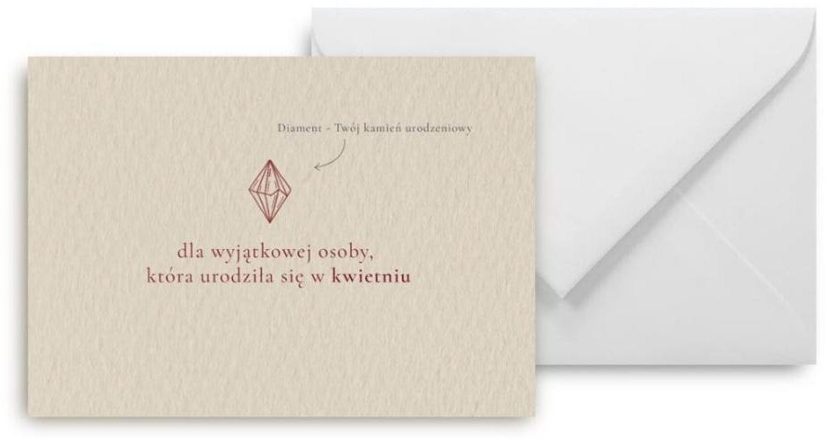 Mini kartka Urodziny kwiecień