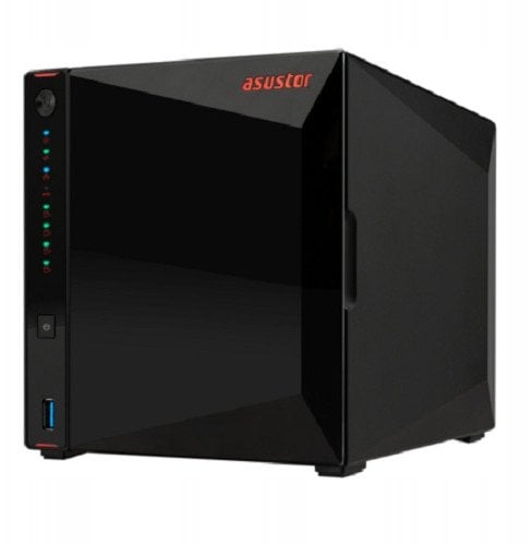Serwer plików Asustor NIMBUSTOR 4 GEN2 AS5404T 4-bay, Intel Celeron N5105 Quad-Core 2.0GHz, 8GB RAM DDR4. 2x2.5 GbE LAN, 3x USB 3.2. HDMI 2.0B, 4 x M.