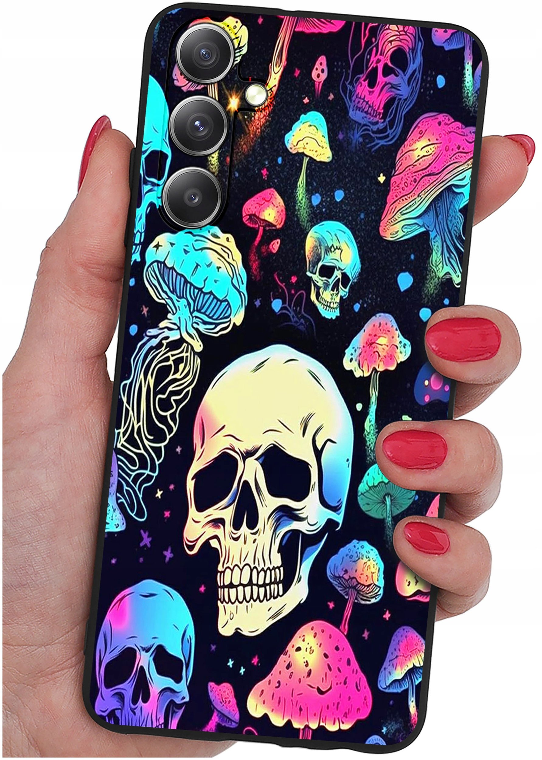 ETUI do Samsung Galaxy S24 WZORY | SILIKONOWE MATT CASE + SZKŁO 9H