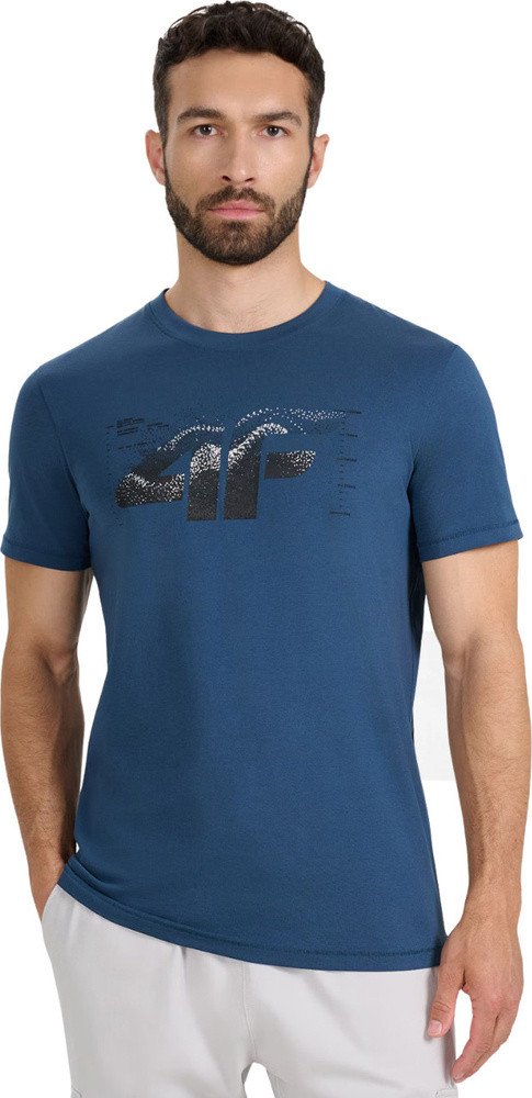 Koszulka męska 4F M2359 niebieska 4FWAW25TTSHM2359 46S XXL