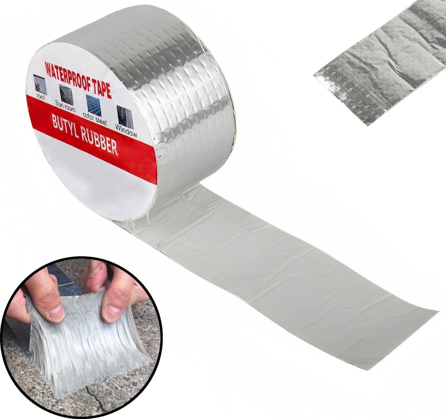 1x Taśma butylowa 100mm 5m samoprzylepna