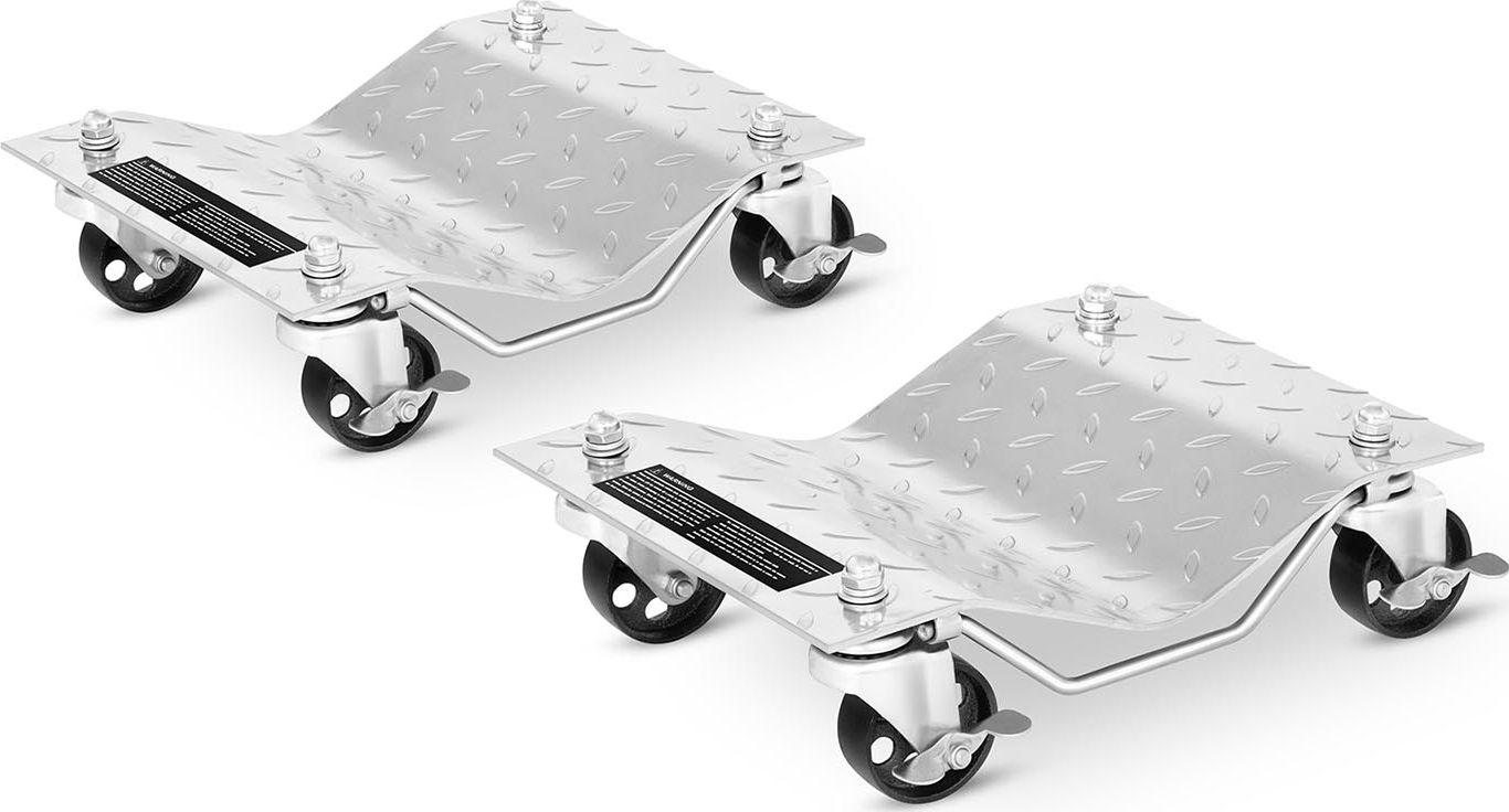 MSW Wózek rolki do przemieszczania pojazdów samochodów - ZESTAW 2 szt Wózek rolki do przemieszczania pojazdów samochodów - ZESTAW 2 szt