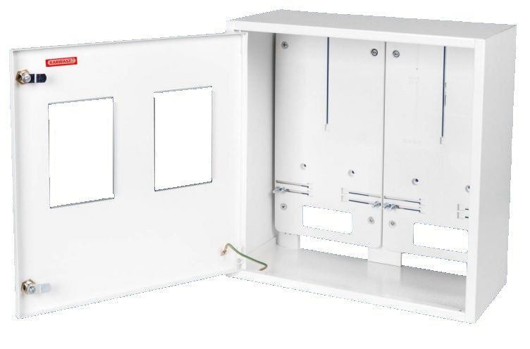 Karwasz Szafka licznikowa natynkowa/podtynkowa uniwersalna 2-licznikowa 3-fazowe IP30 (RU-3-2L Z/O)