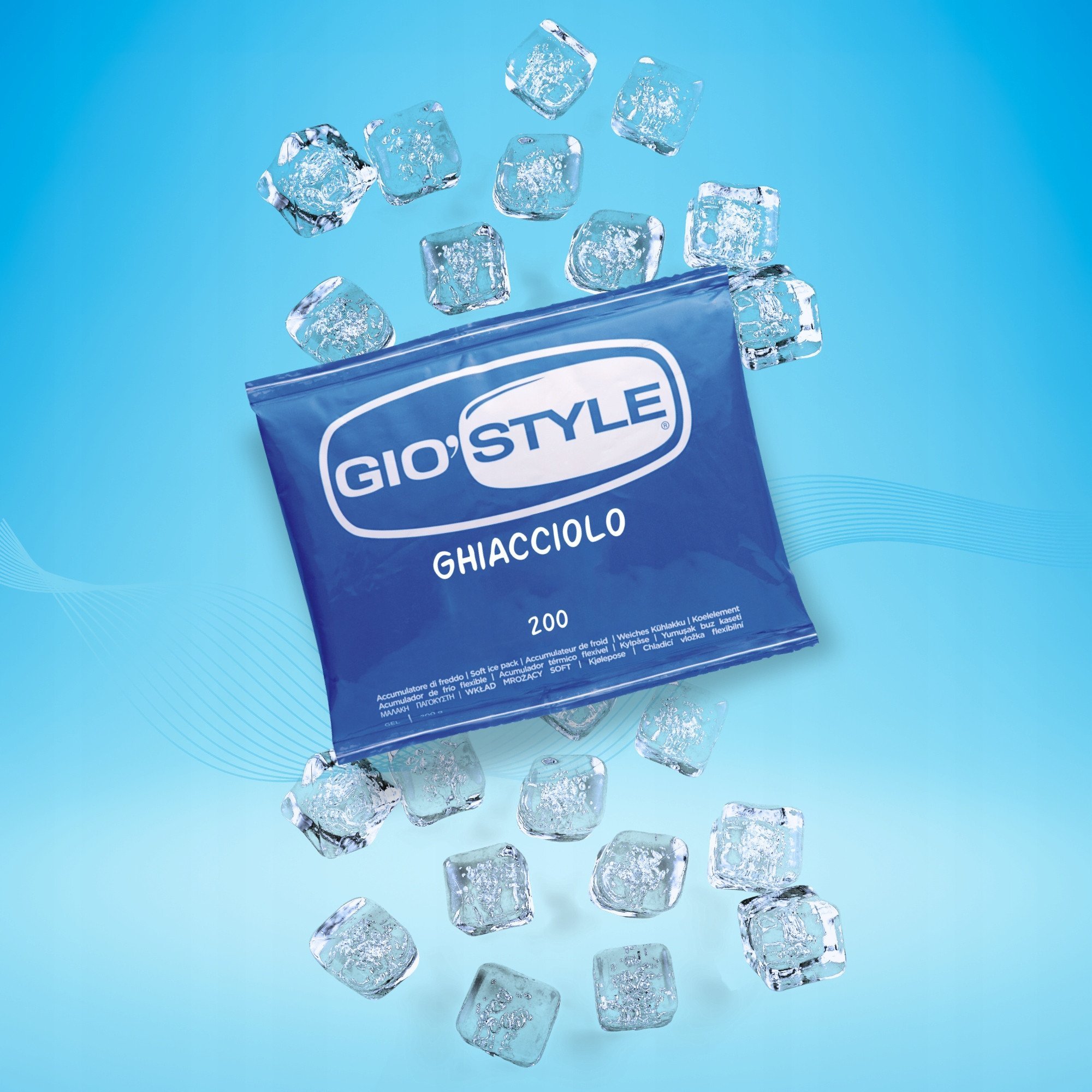 GIO`STYLE Zelejveida aukstuma elements Ghiacciolo Soft 200gr 1130836