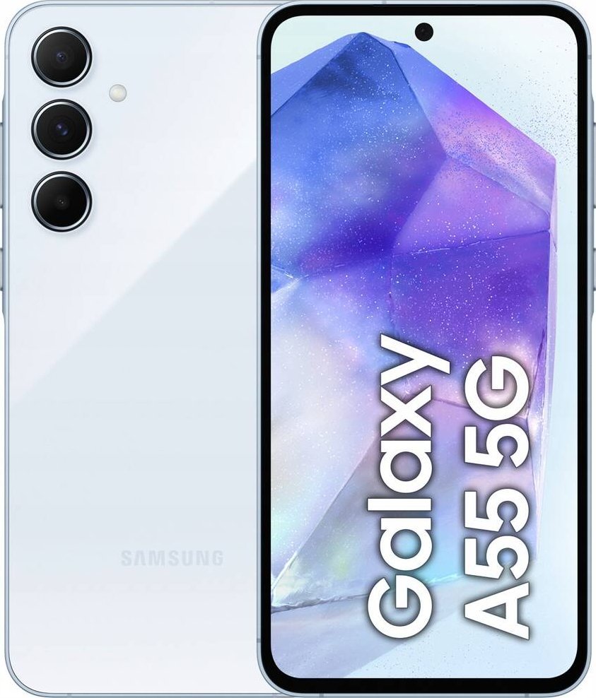 Smartfon Samsung Galaxy A55 5G 8/128GB Niebieski - Awesome Iceblue (SM-A556BLB)